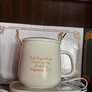 Sweet Life Ceramic Mug with Gold Accents